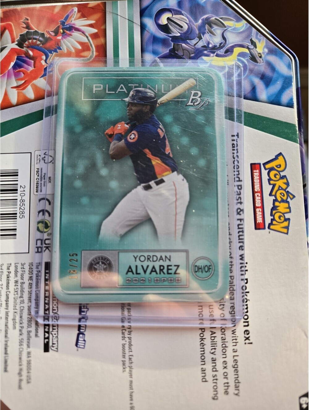 2021 Bowman Platinum - Platinum Die-Cuts Yordan Alvarez #PDC-14 /25